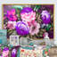 «Vibrant Purple and Pink Flower Still Life I», reproduction sur toile flottante-1728213969-1728213972