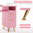 Ashayra Nail Desk with Cabinet and Drawer Upholstered Pad-13984261