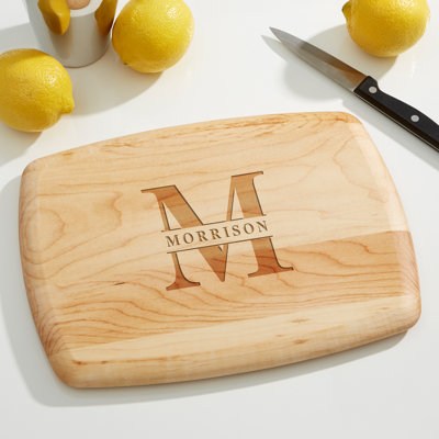  Lavish Last Name Personalized Maple Bar Board- 8x11
