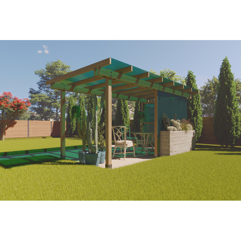 72" x 21" Weatherproof Polycarbonate Roof Panel – High-Strength, Customizable, Waterproof & Durable, Green