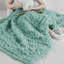 Jeté réversible uni en fausse fourrure turquoise 50 x 60 po-23352289