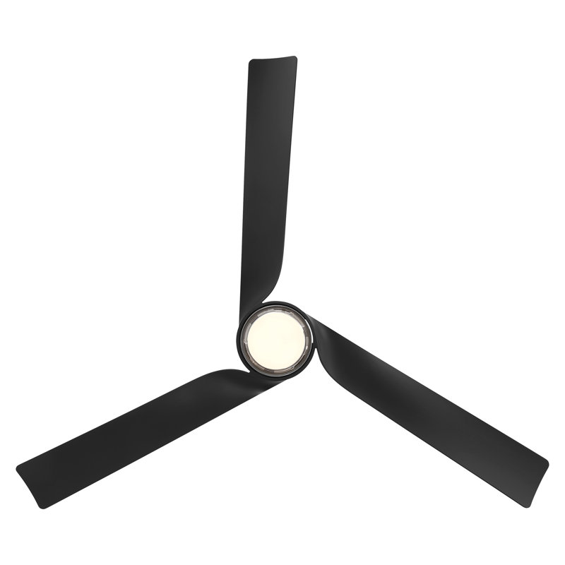 Chill Indoor/Outdoor 3-Blade Smart Ceiling Fan With Integrated Dimmable LED Light and Bluetooth Remote Control Included, Selectable Color Temperature (2700K, 3000K, 3500K, 4000K)