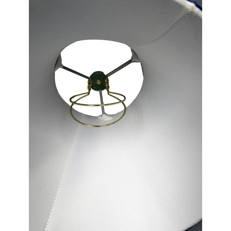 9" Navy Blue Pleated Lampshade with a Standard Clip Adapter