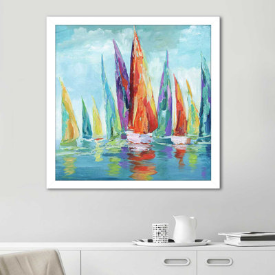 «Fine Day Sailing I», reproduction de peinture acrylique