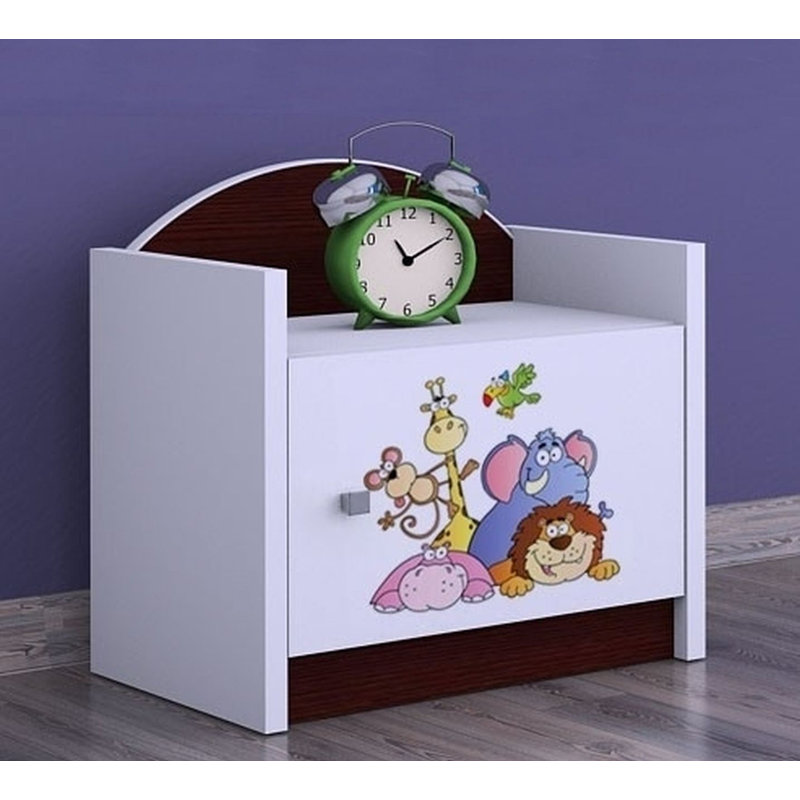Barbera Nightstand, Dark Brown
