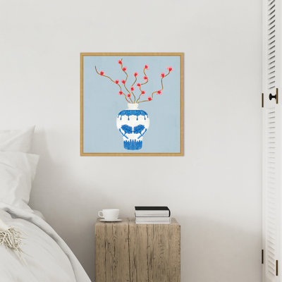 Ming Vase by Carrie Cantwell Framed Canvas Wall Art Print