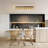 16-Light Modern Dimmable LED Flush Mount Wooden Ceiling Light