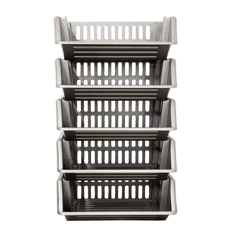 Finch Plastic Cabinet Shelving Rack, Grey