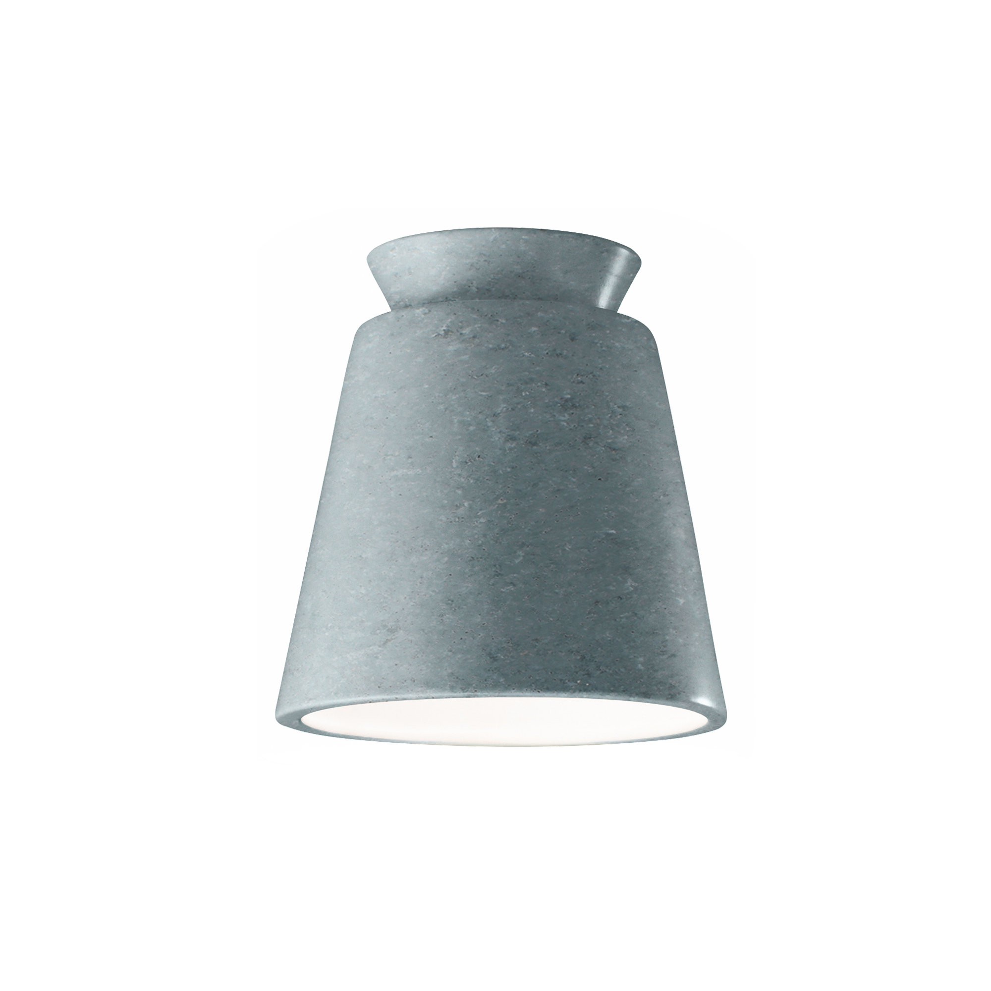 Logan Ceramic Empire Outdoor Flush Mount, Concrete, Incandescent (Not Included)