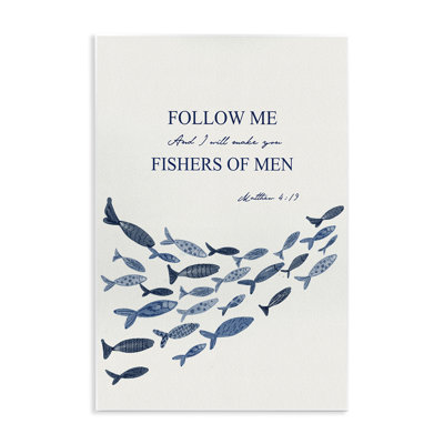 Plaque murale Follow Me Fishers Of Men, design par Yen