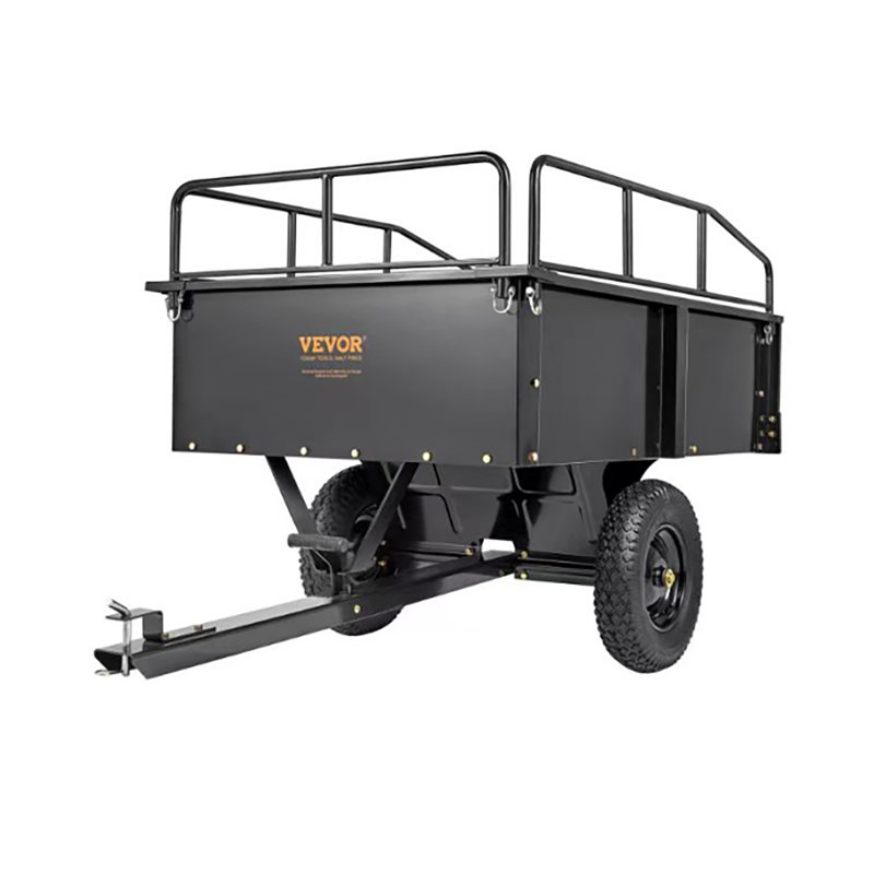 Garden Multifunctional Trailer With Detachable Sides Suitable For Lawn Mowers And Tractors