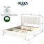 Lit plateforme tapissier grand avec 2 tiroirs, tête de lit capitonnée, support de matelas à lattes en bois, pas de sommier tapissier requis