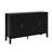 Modern Stripe Door Storage Cabinet,4-Door Sideboard With Back-Of-Door Storage Racks & Side Hooks, Adjustable Shelves-439258236