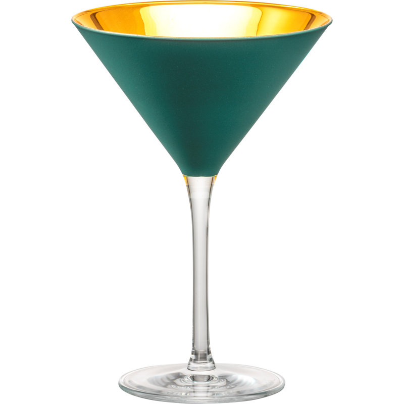 2,25 oz Cristal verre à martini, Paon