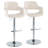 Arabelle Swivel Upholstered Adjustable Height Counter Stool with Metal Frame-99402231-99402232