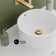 Swiss Madison Monaco 21.81" White Stone Circular Wall Mount Bathroom Sink with Overflow
