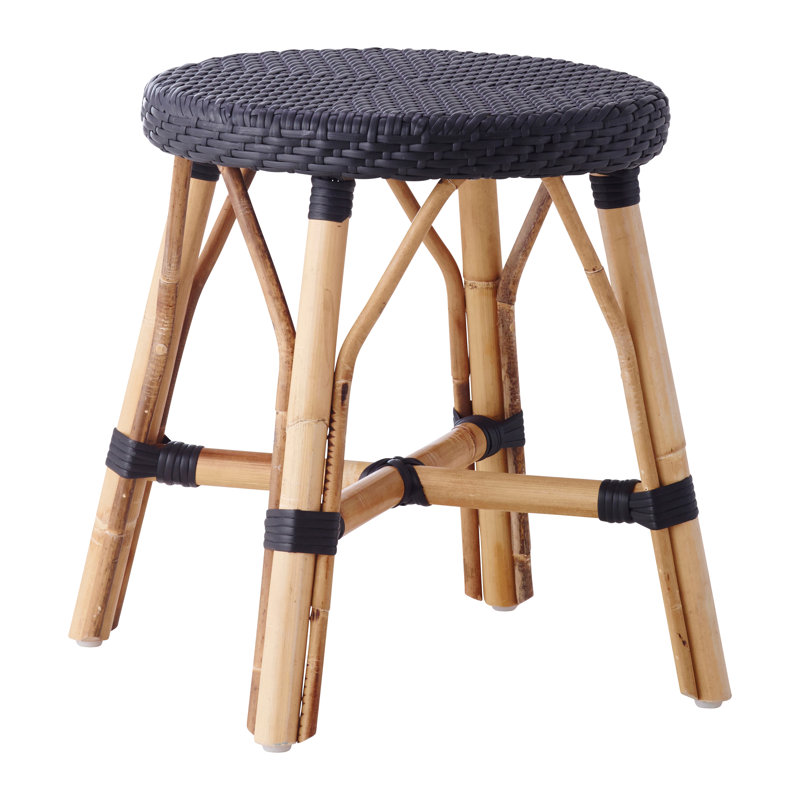 Tabouret de bistro Jordyn Simone, Noir avec points noirs