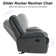 Generose 35.4" Wide Manual Glider Rocker Recliner Chair