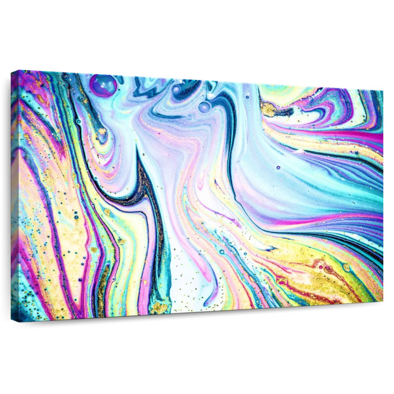 Avery Colorful Abstract Acrylic, 20" H x 30" W