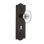 Meadows Plate with Decorative Keyhole and Oval Fluted Crystal Door Knob