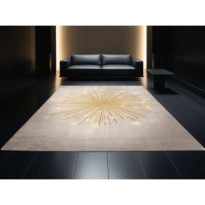 Tapis abstrait moderne et contemporain Moravian New Years, 3 X 5