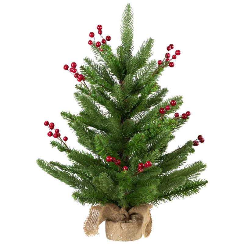 Mini sapin de Noël artificiel en pot Real Touch Pots Sarasota - 24 po - non éclairé