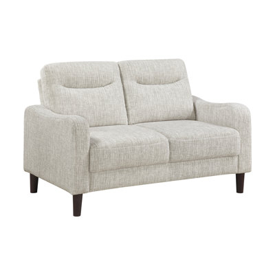Transitional 3-Piece Sofa Set Taupe Chenille Upholstery Sofa Loveseat Chair Comfort Seats Solid Wood Furniture Living Room