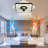 Dhirender 20'' Modern Square Flush Mount Ceiling Fan with Light and Remote Control, Low-Profile Quiet Ceiling Fan with 3-Speed, 3-Color Dimmable for Living Room, Bedroom