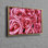 Impression personnalisée de roses botaniques sur toile de coton, idéale pour la décoration murale et un cadeau parfait pour bébé ou enseignant