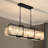 6 - Light Dimmable Kitchen Island Pendant Rectangle Crystal Chandelier-211592021-221163213