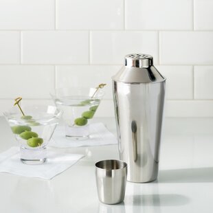 True Vacuum Insulated Cocktail Shaker Leak Proof Insulated Martini Shaker Stainless Steel, Cocktail Shaker for Margaritas, Drink Shaker and Strainer