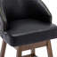 Chaise de bar pivotante en similicuir à hauteur de comptoir simple en similicuir par pour îlot de cuisine, sièges d'appoint de style classique
