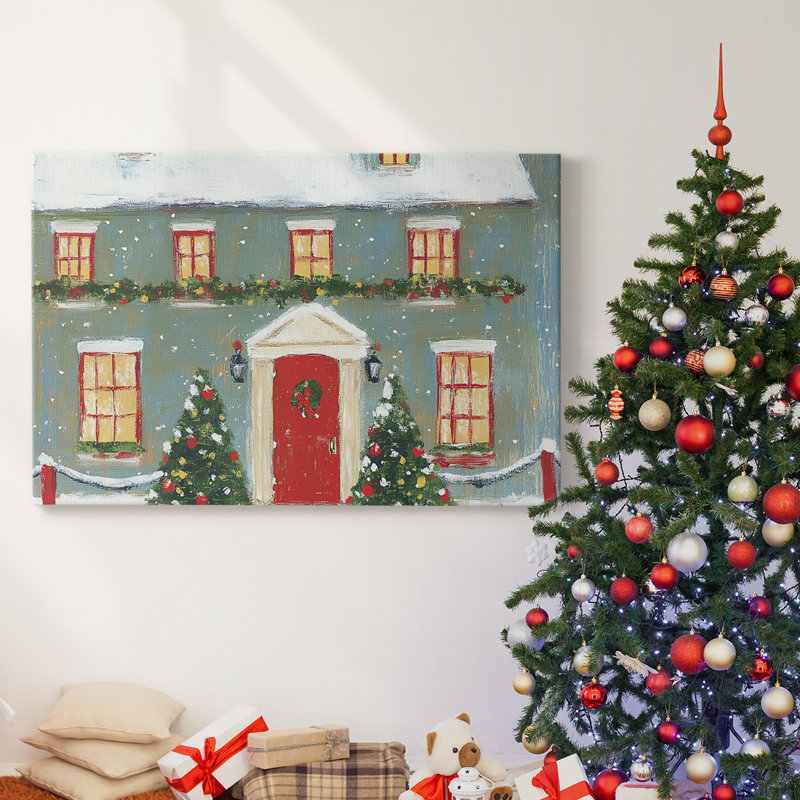 Christmas Holiday Arts - Toile tendue avec châssis XMA171590, H 18 po x l 27 po