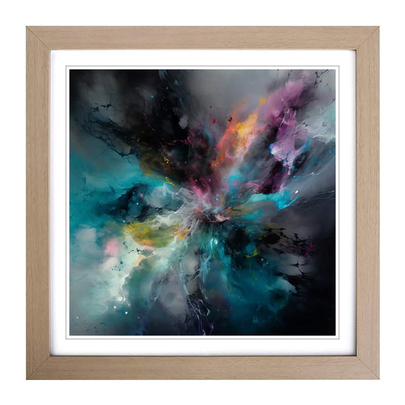 Single Picture Frame Print on Wood, Oak