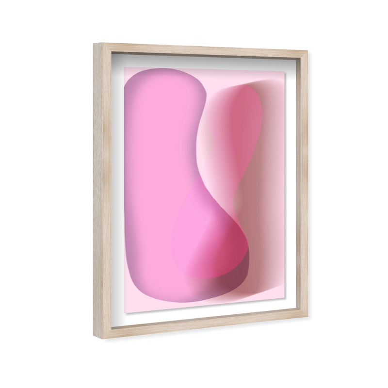 Dancing Lovers Print by Oliver Gal, 16.5"H x 11.5"W, Natural Oak Shadowbox