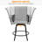 Diez Iron Outdoor 28.5'' Bar Stool-1525620196-1525620202
