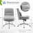 Upholstered Armless Task Office Chair without Wheels-1868986325