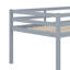 Lit mezzanine double avec échelle et garde-corps, cadre de lit bas avec espace de rangement, cadre de lit mezzanine en bois d'hévéa pour enfants adolescents-47599196
