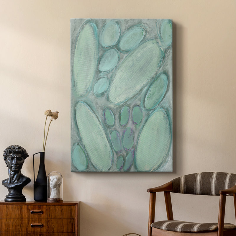 Blue Orbs I - galerie sur mesure, H 18 po x l 12 po