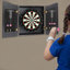 OUKANING Jeu de fléchettes en liège et armoire (fléchettes incluses)-96237060