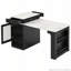 59.5" Kitchen Island With Extendable Dining Table, Double-Sided Storage, Power Outlet-763317929