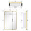 Armoire à pharmacie avec miroir réglable Anaahat-158214515-158214512