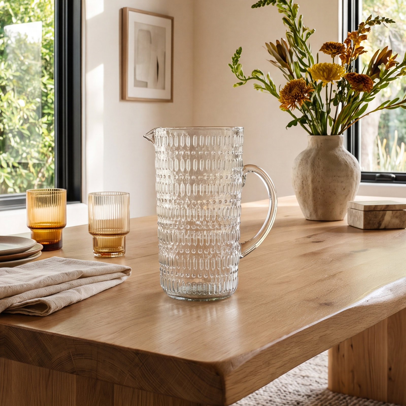 Crego Glass Pitcher