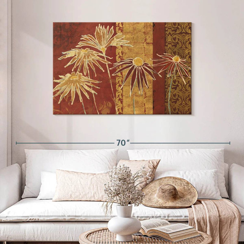 Harnek fleurs sur épices, H 30 po x l 45 po