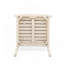 Chaise d'appoint d'extérieur en bois d'acacia