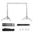 BAOKALER 10x7ft Adjustable Backdrop Support Stand Kit with 4 Backdrop Clamps