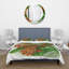 Retro Flowers II - Ensemble de housse de couette Farmhouse - Microfibre de polyester-66391519