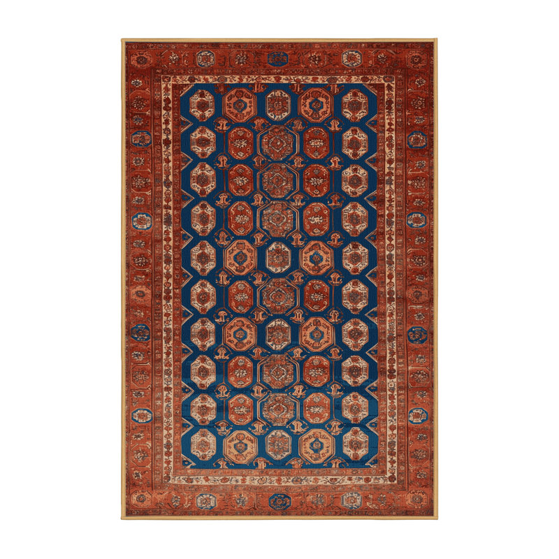 Tapis brun lavable à la machine, Rectangle 6 pi x 9 pi