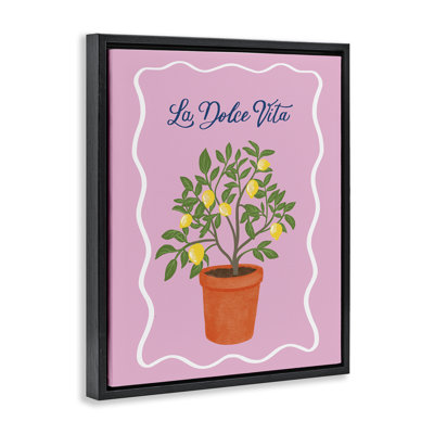 Cadre flottant Dolce Vita Lemon Tree, design par Be Ni La