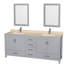 Sheffield 79" Double Bathroom Vanity Base Only-31336920